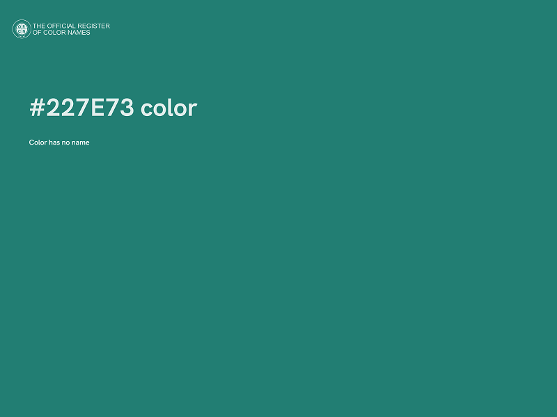 #227E73 color image