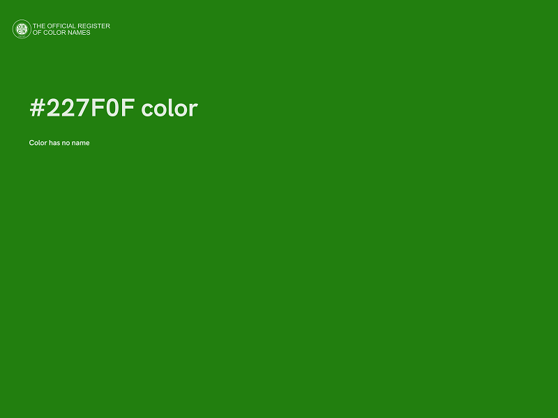 #227F0F color image