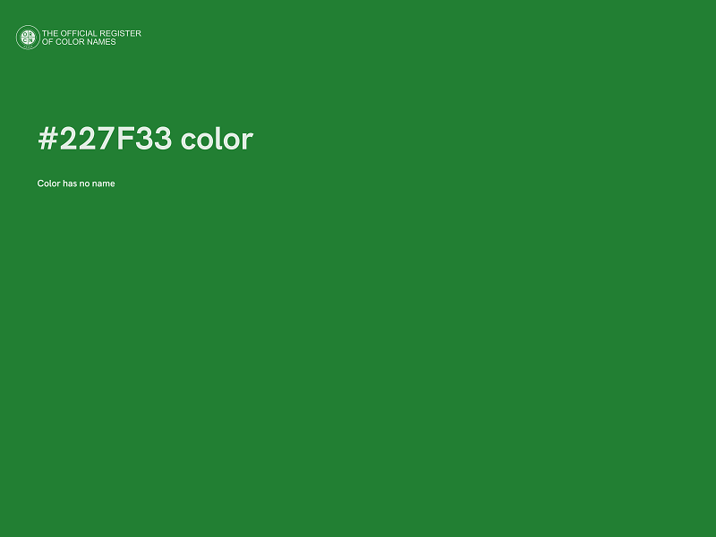 #227F33 color image