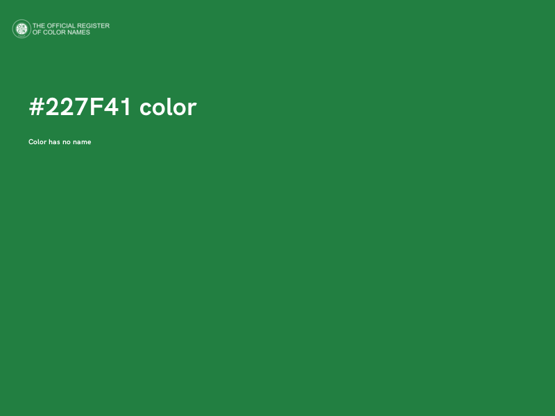 #227F41 color image