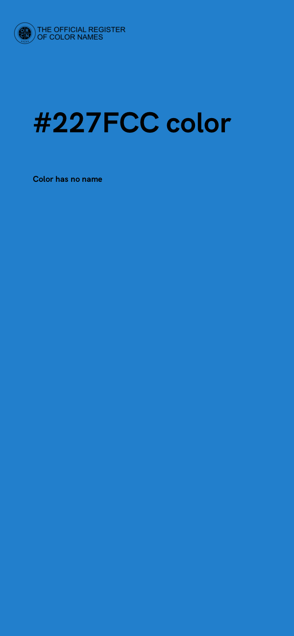 #227FCC color image