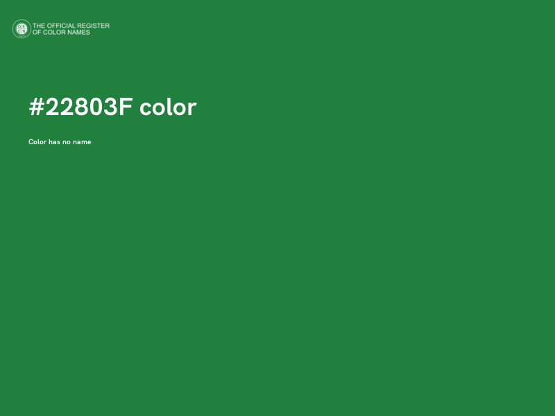 #22803F color image