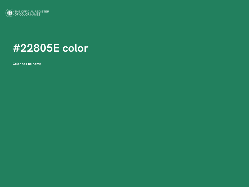 #22805E color image