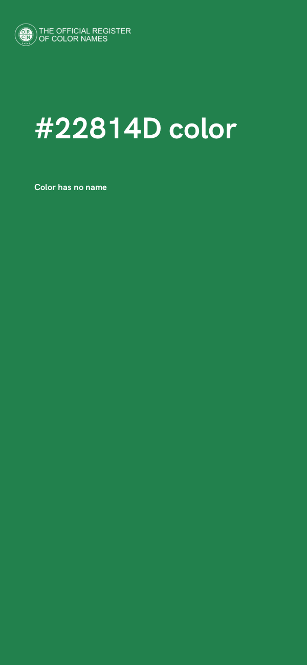 #22814D color image