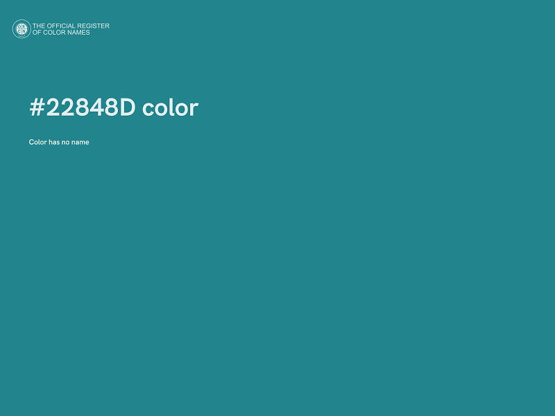 #22848D color image