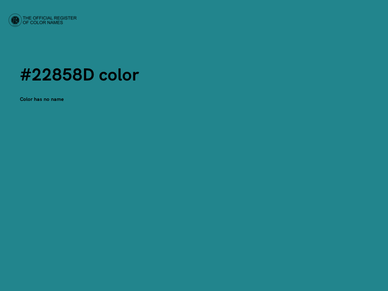 #22858D color image