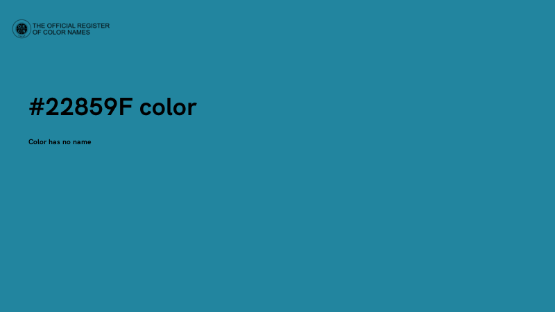 #22859F color image
