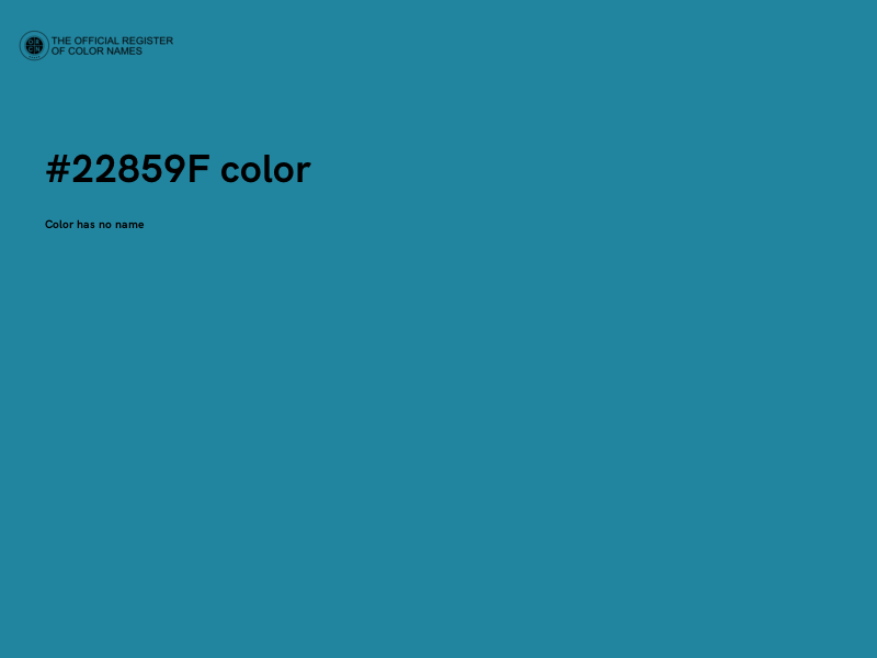 #22859F color image