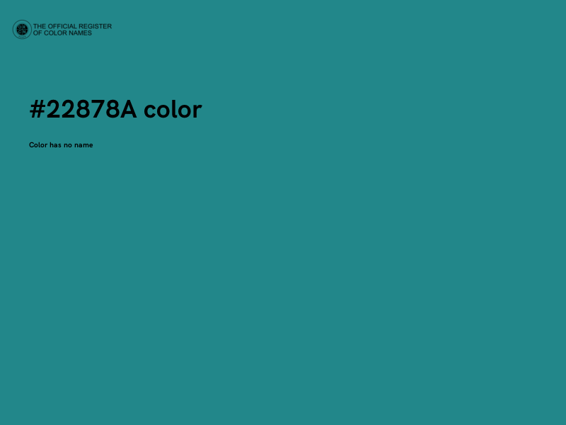 #22878A color image