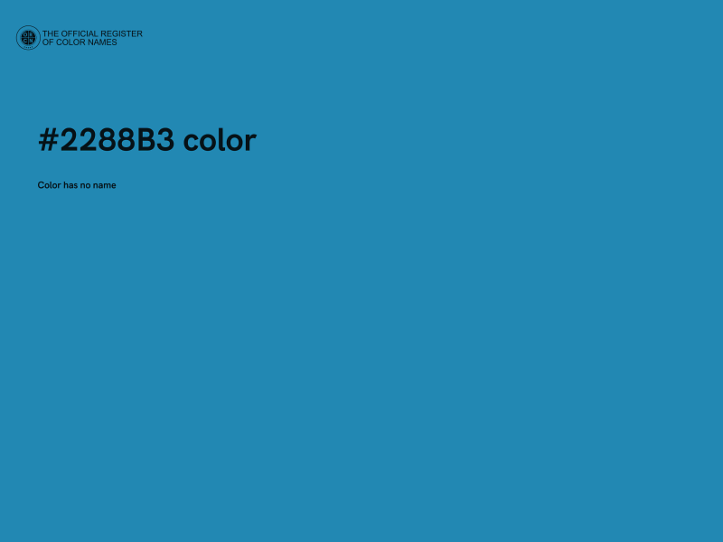 #2288B3 color image