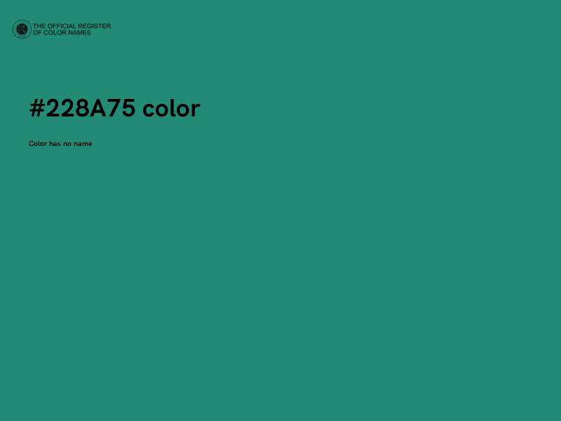 #228A75 color image