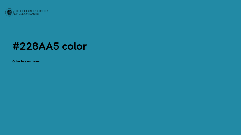 #228AA5 color image