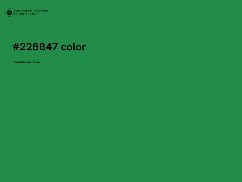 #228B47 color image