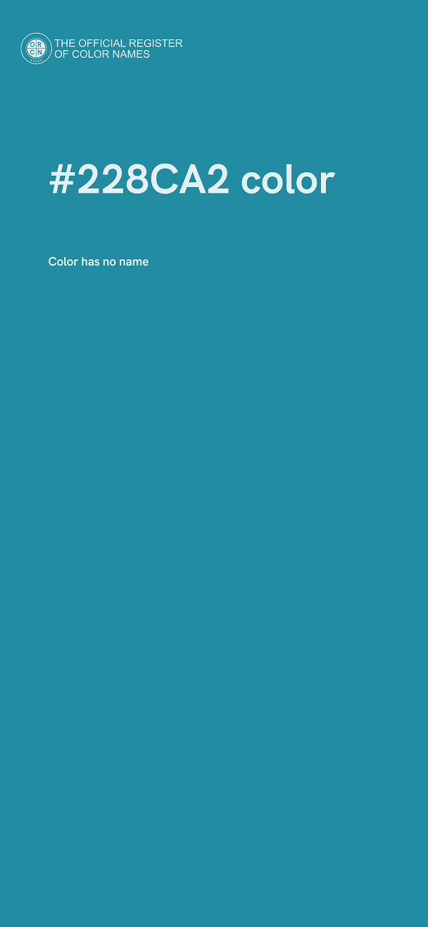 #228CA2 color image