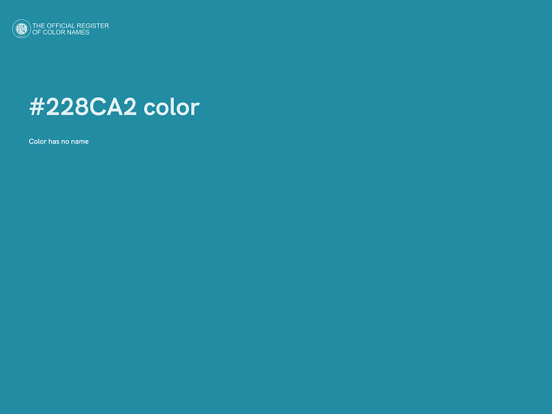 #228CA2 color image