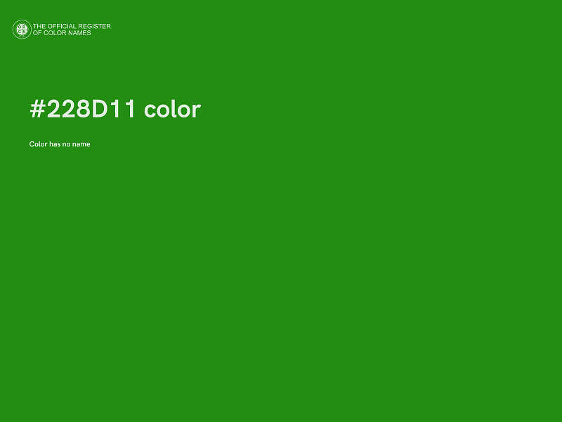 #228D11 color image