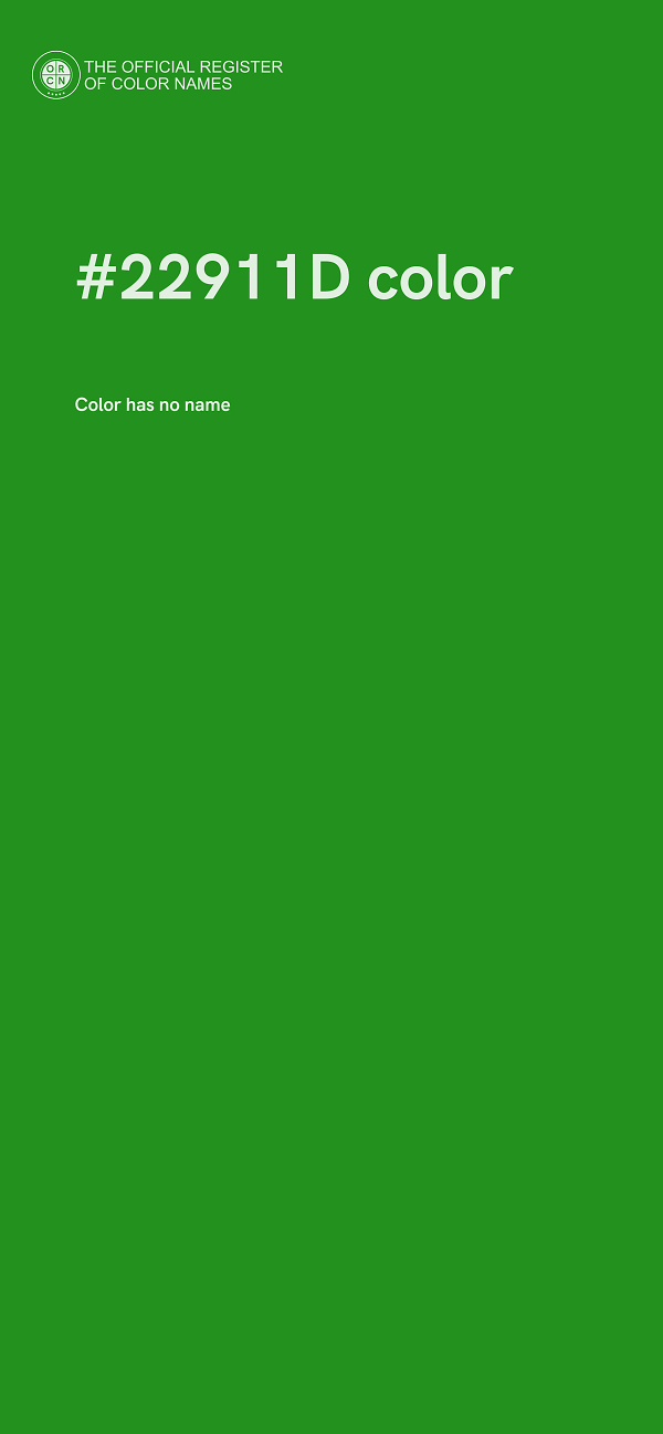 #22911D color image