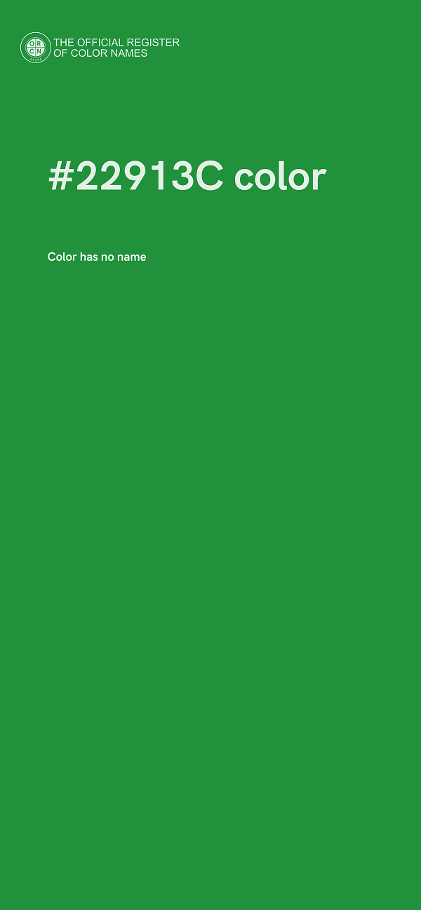 #22913C color image