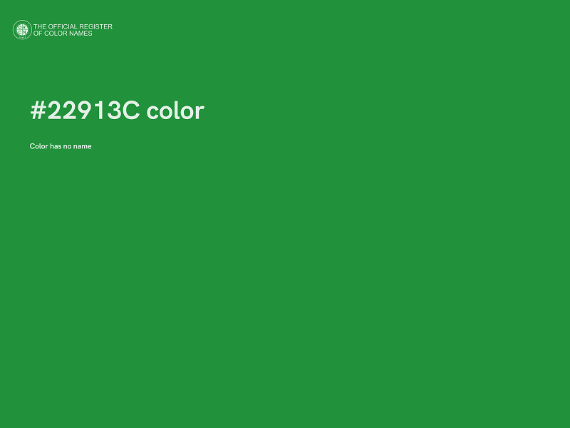 #22913C color image