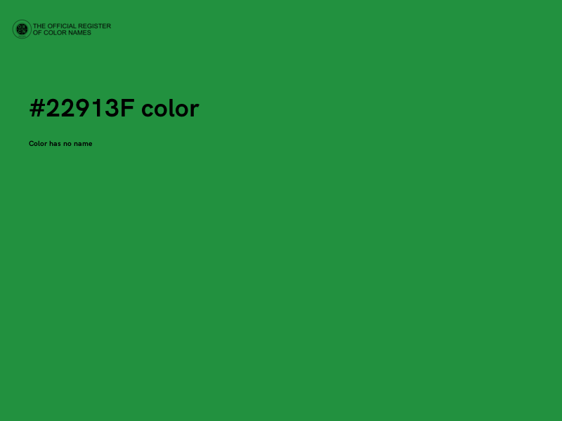 #22913F color image