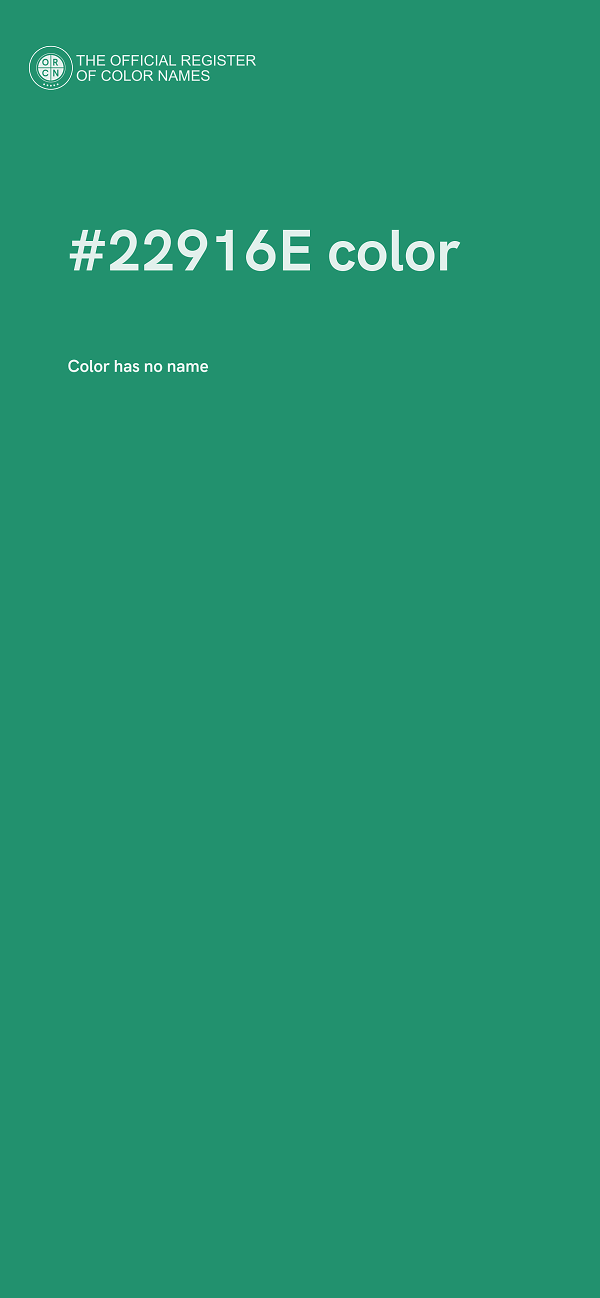 #22916E color image