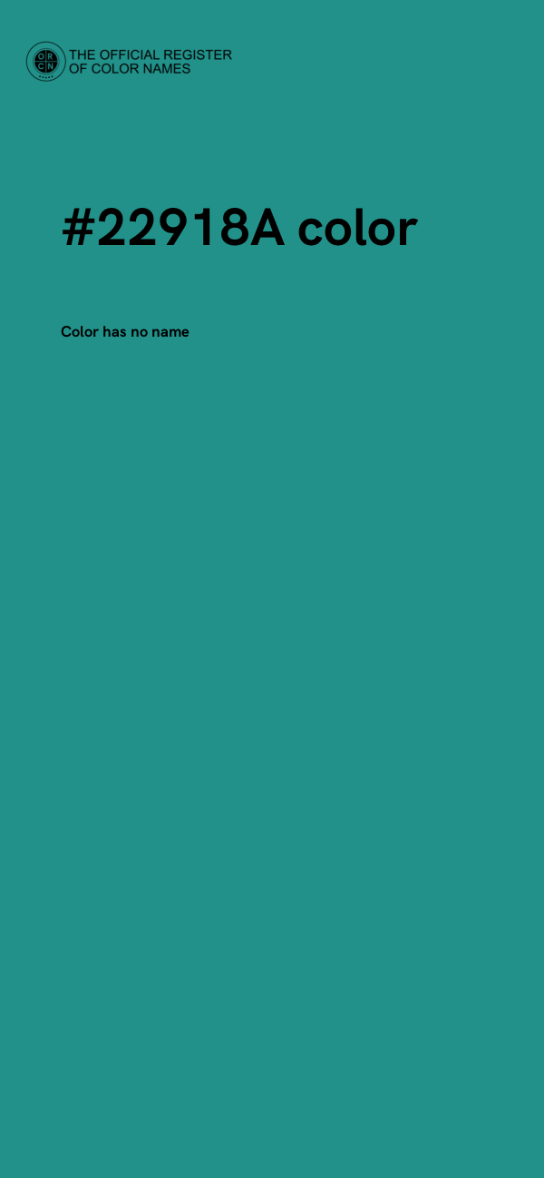 #22918A color image