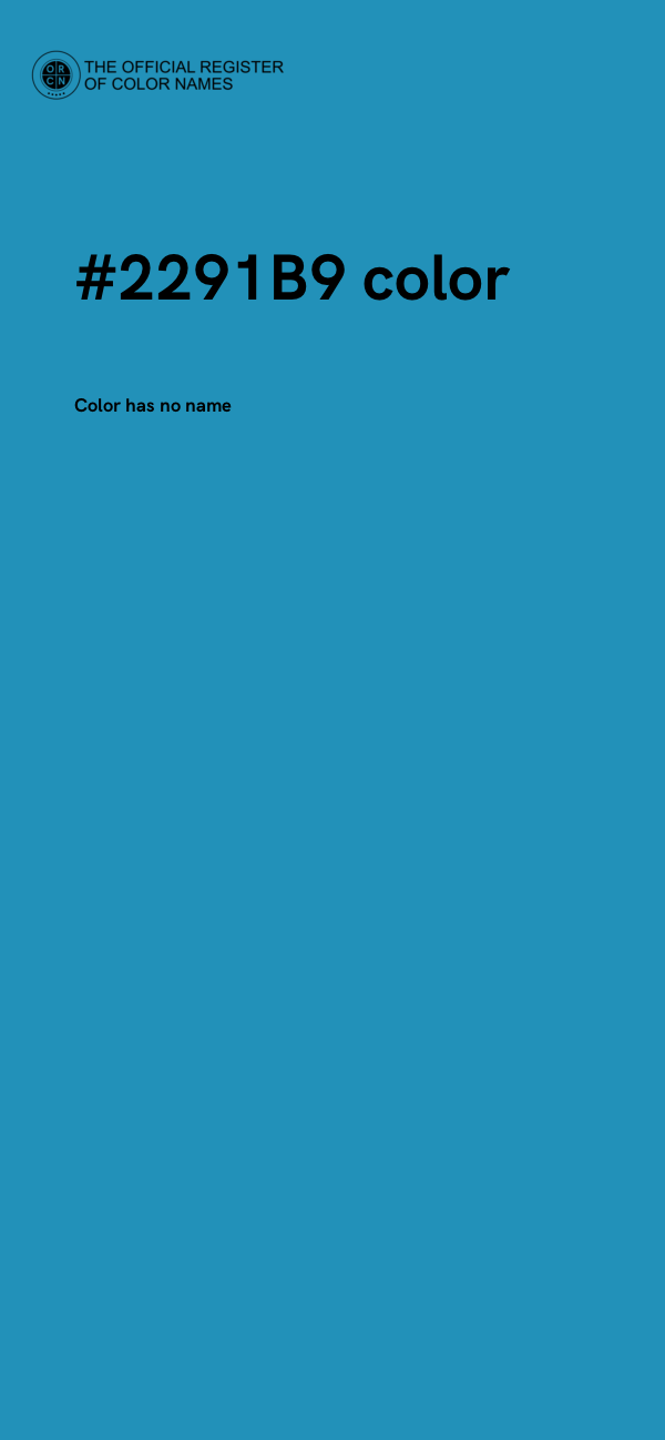 #2291B9 color image