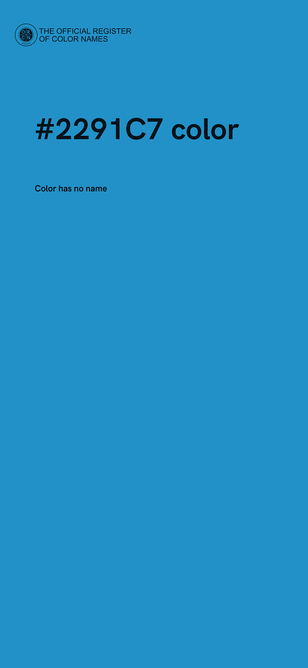 #2291C7 color image