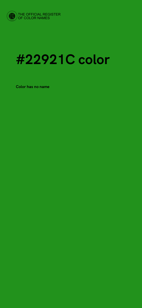 #22921C color image