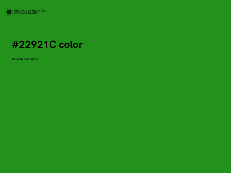 #22921C color image
