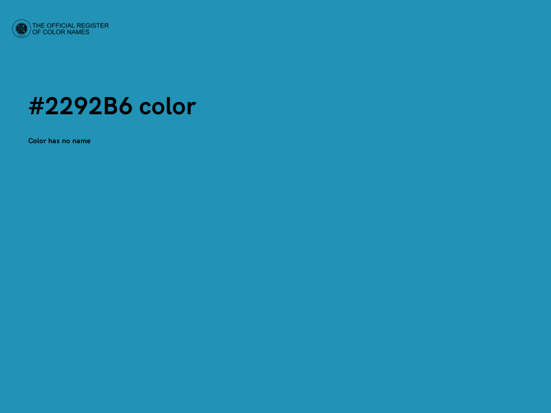#2292B6 color image