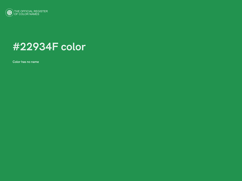 #22934F color image