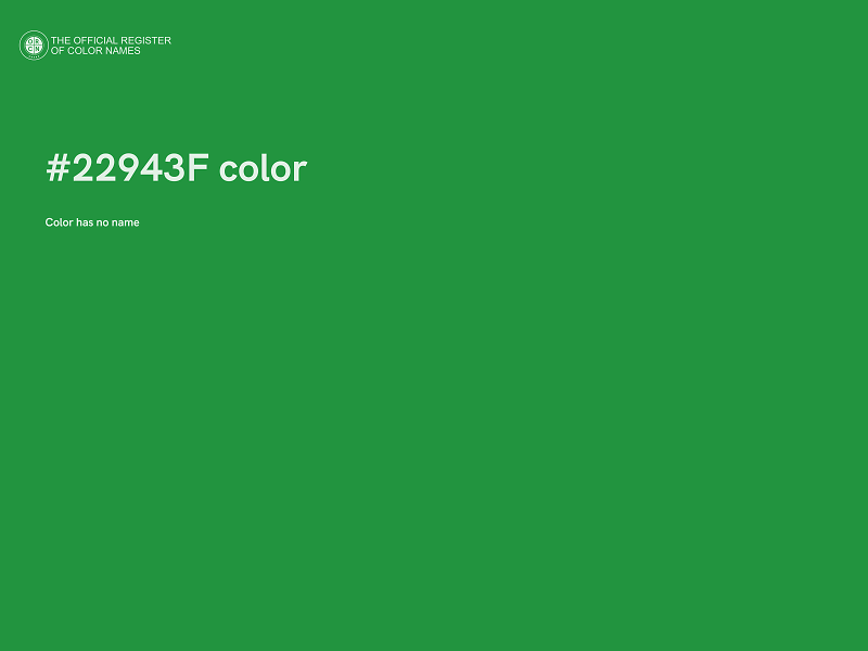 #22943F color image