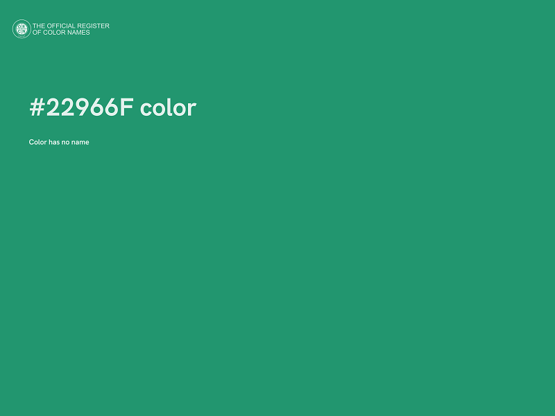 #22966F color image