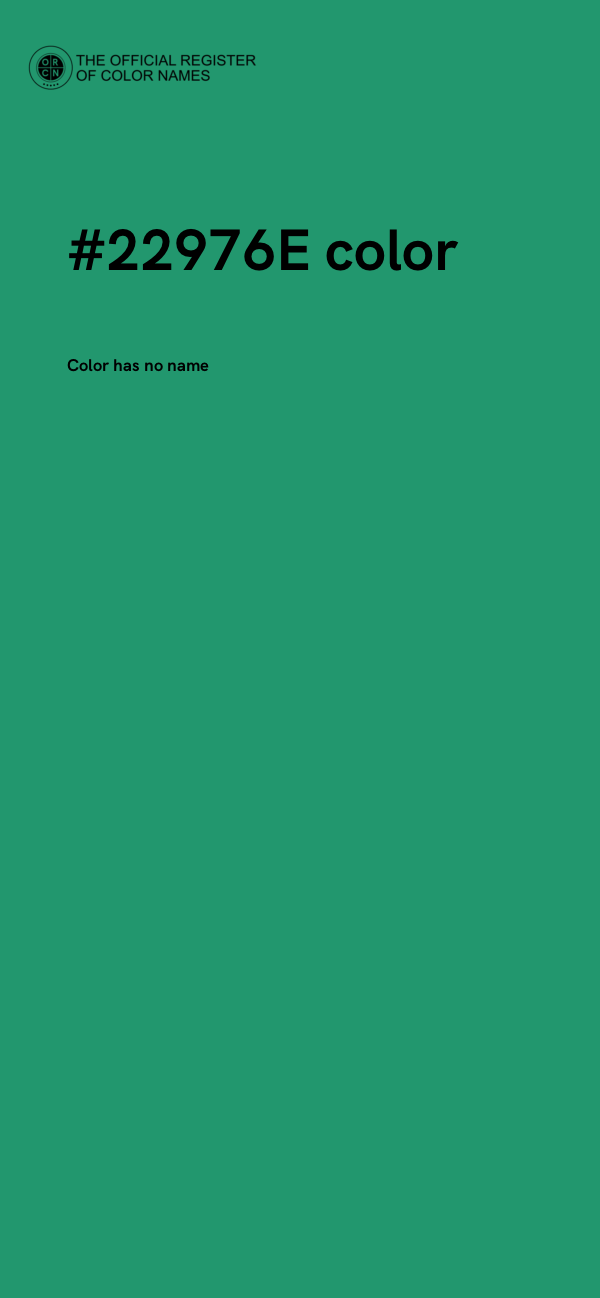 #22976E color image