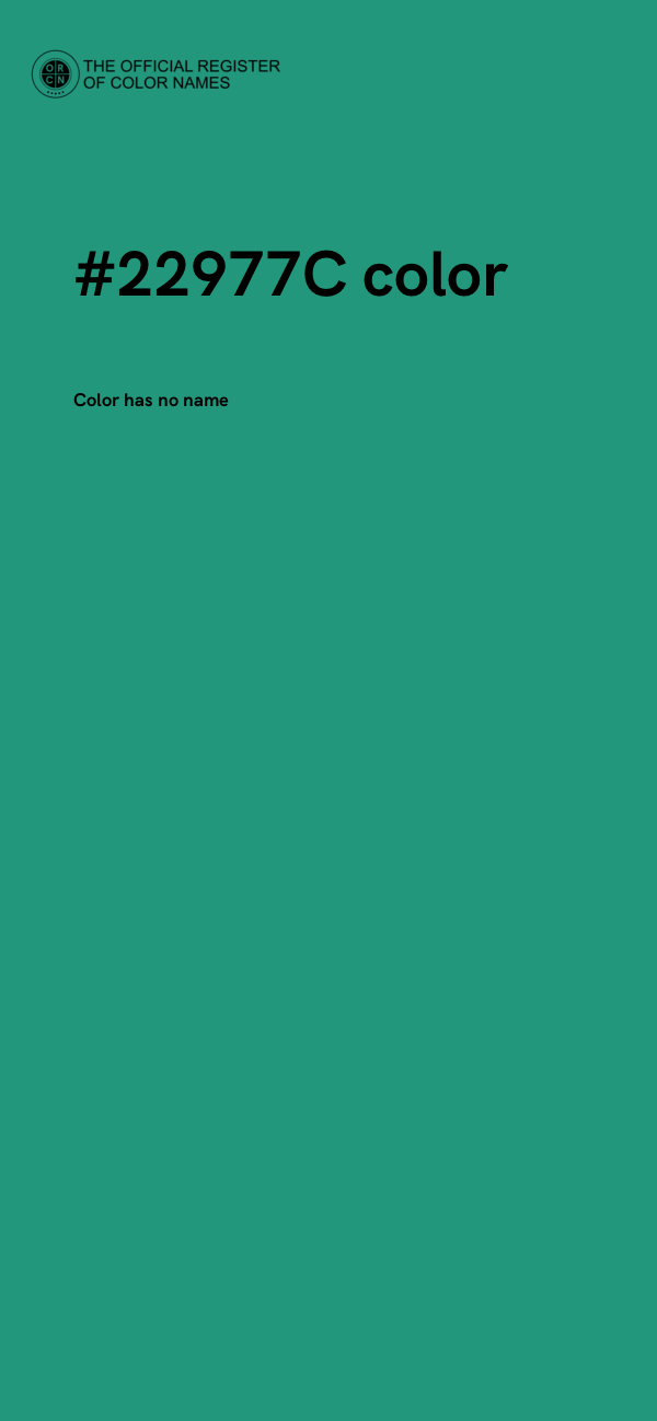 #22977C color image