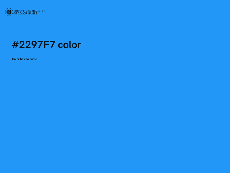 #2297F7 color image