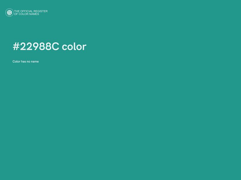 #22988C color image