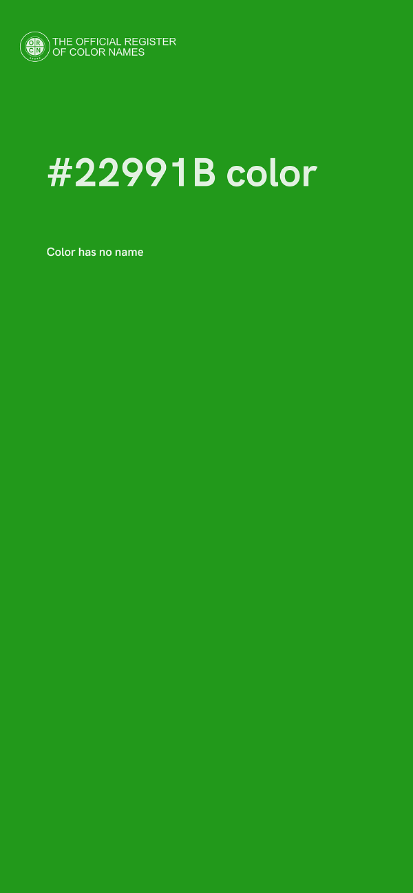 #22991B color image