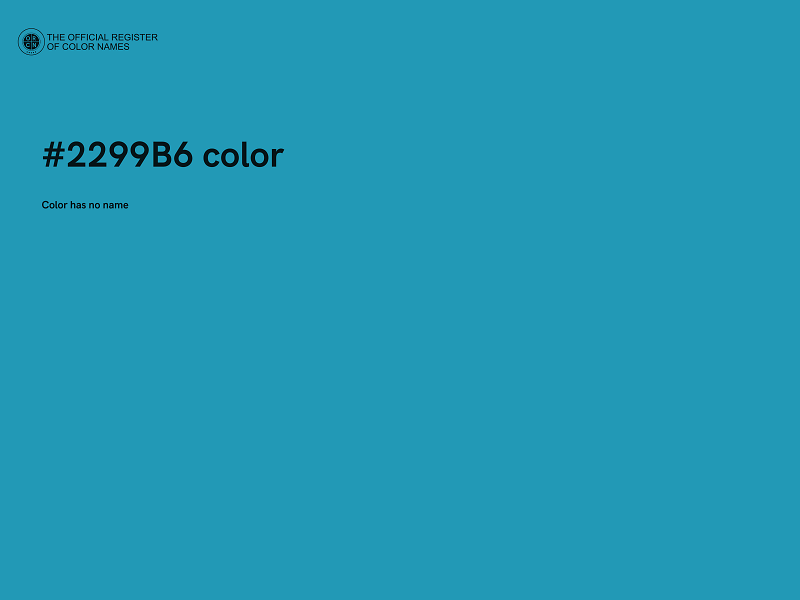 #2299B6 color image