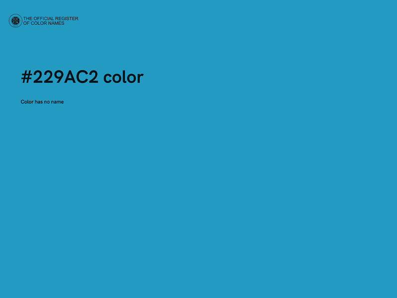 #229AC2 color image