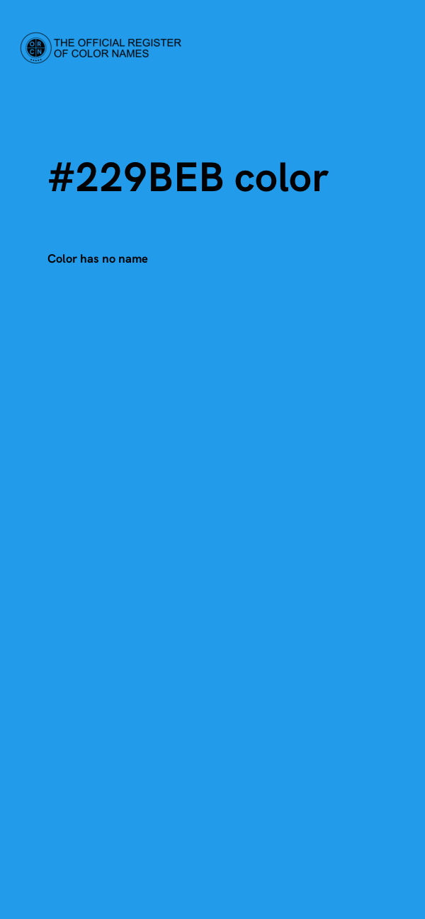 #229BEB color image