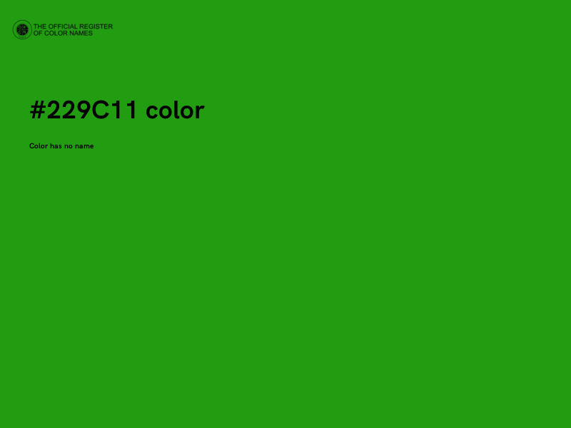#229C11 color image
