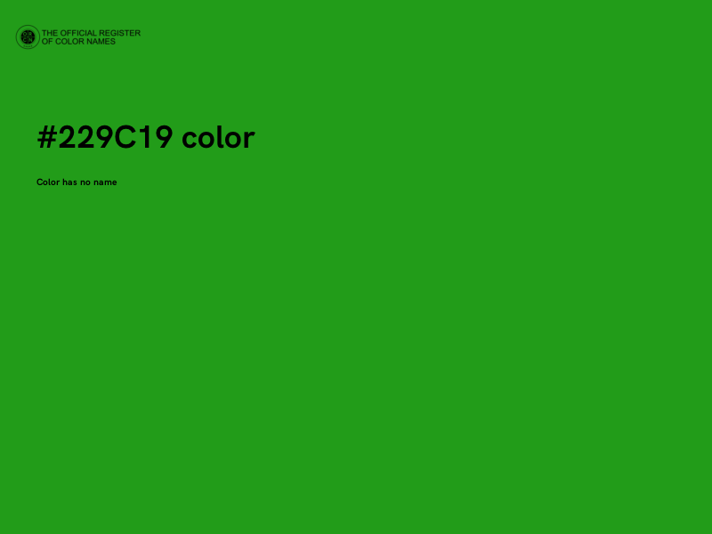 #229C19 color image
