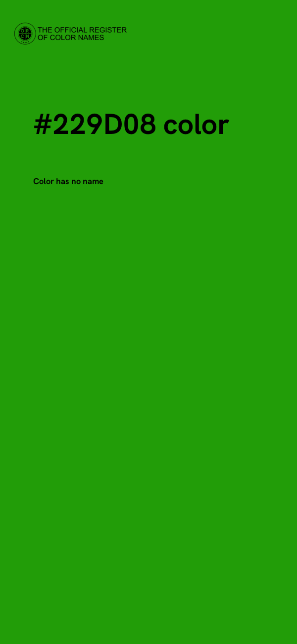 #229D08 color image