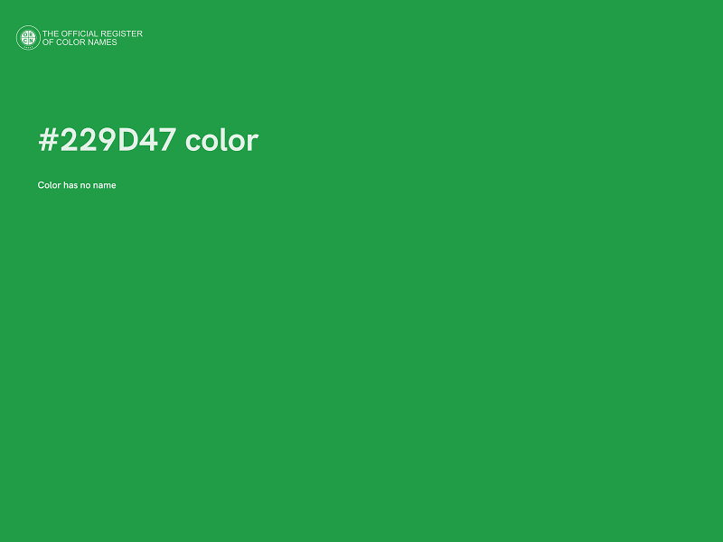 #229D47 color image