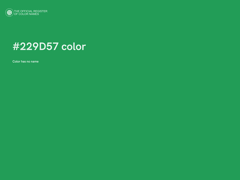 #229D57 color image