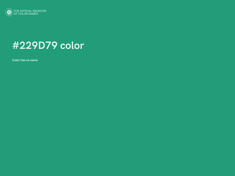 #229D79 color image