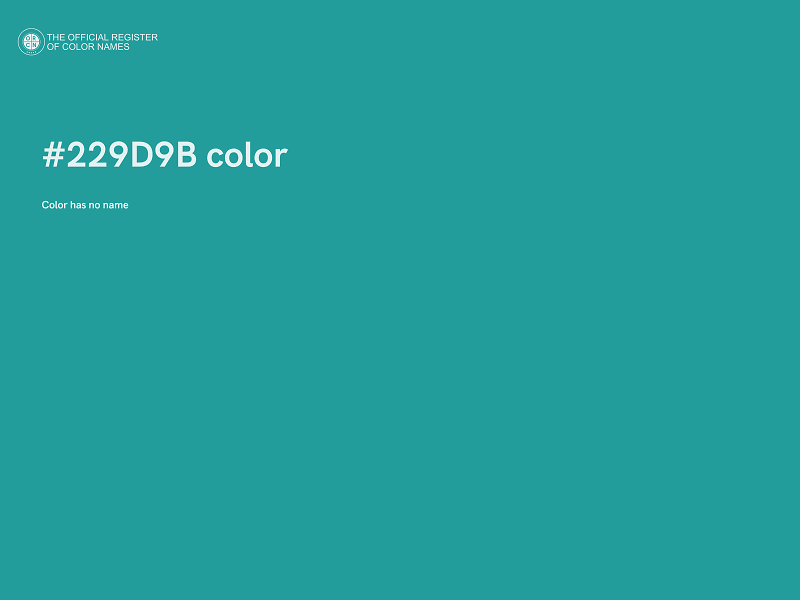 #229D9B color image