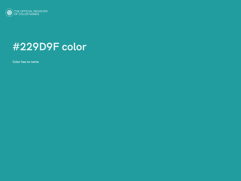 #229D9F color image